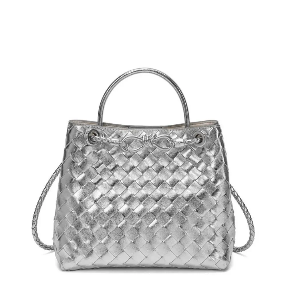 Tiffany & Fred Woven Leather Top Handle Shoulder Bag - Picture 1 of 6